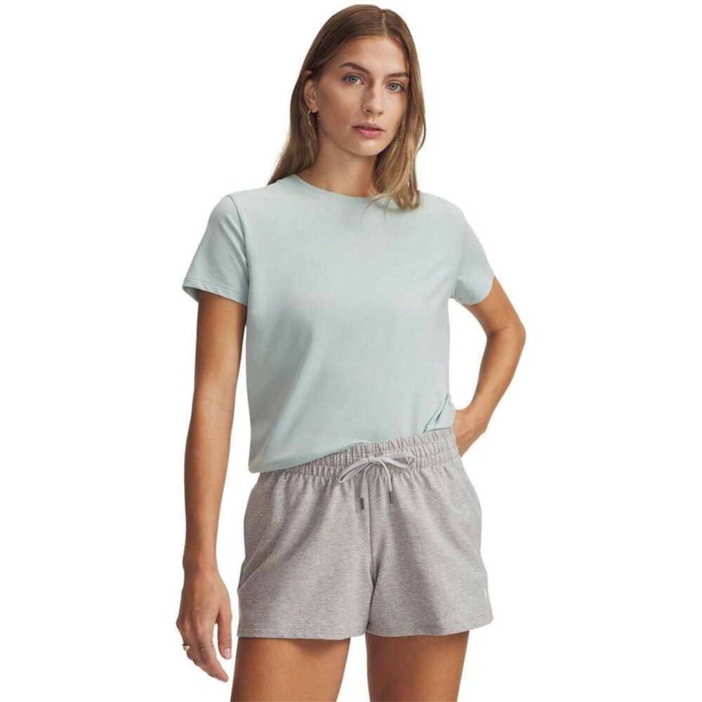 Under Armour Womens/Ladies Rival Core Oversized Short-Sleeved T-Shirt / Blue/Whi